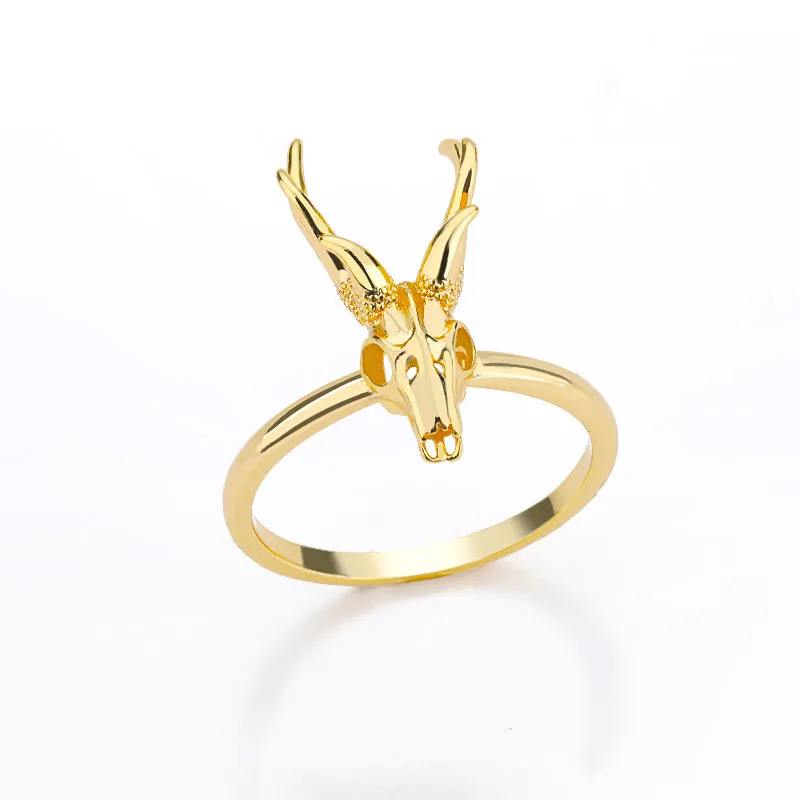 Antelope Skull Ring Persönlichkeit für Männer und Frauen Paare