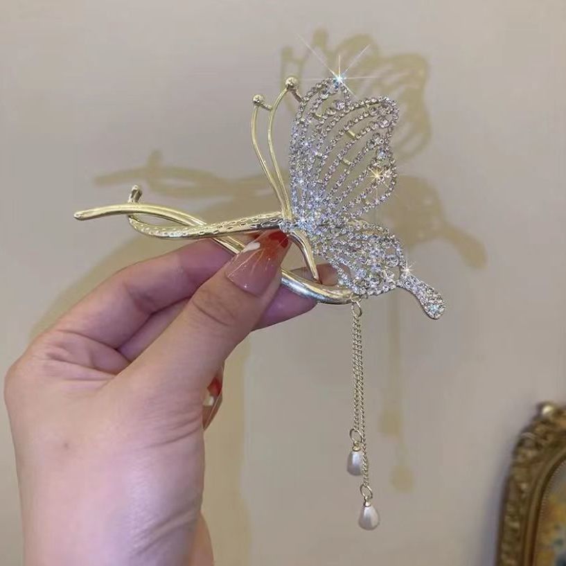 Zink-Legierung Zircon Haar Accessoires Dream Butterfly Tassel