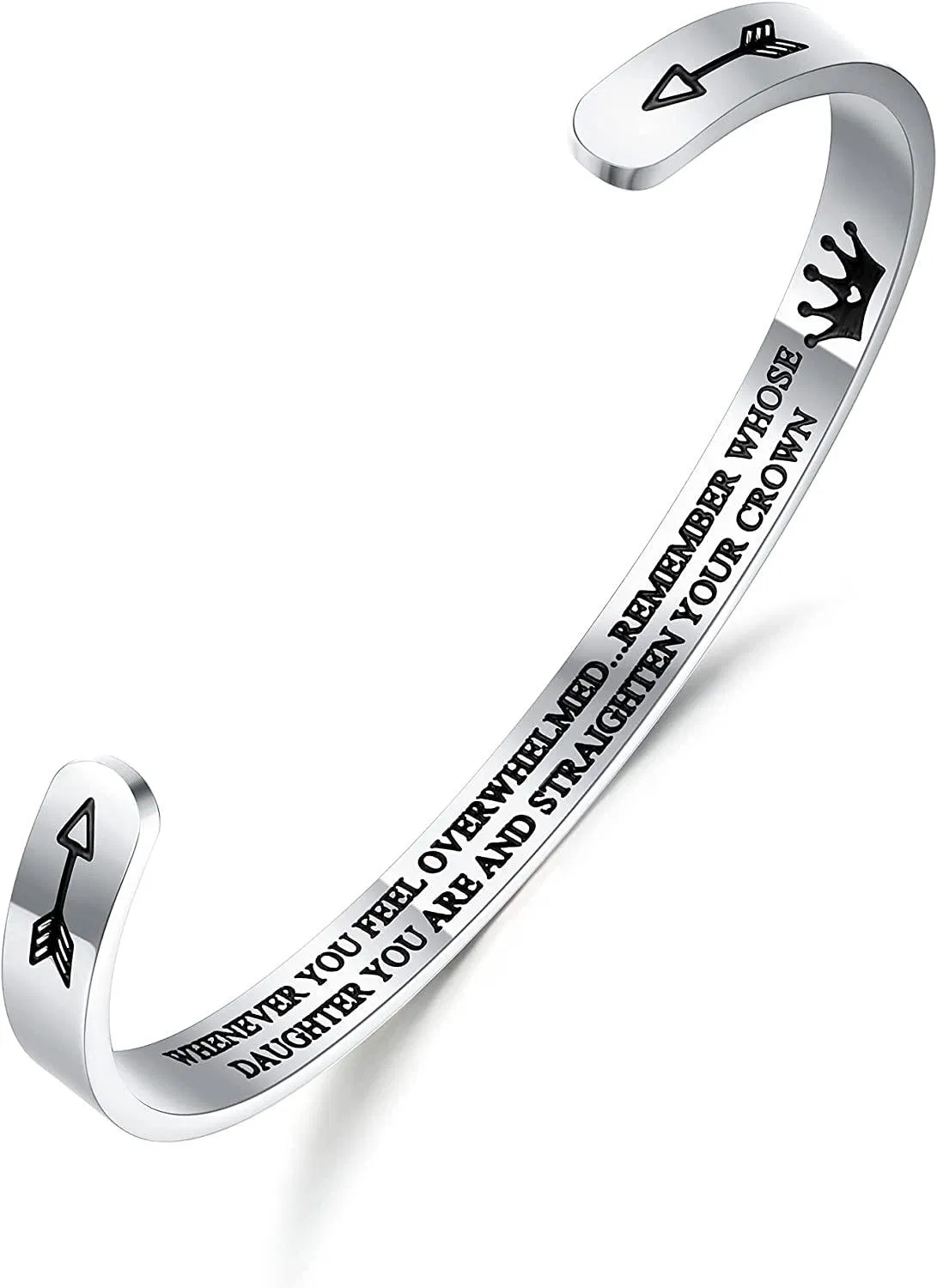 Inspirierende Armbänder für Frauen Motivation Mantra Zitat Manschettenarmbänder für besten Freund Mitarbeiter für Teenager Mädchen Personalisierte Ermutigung Geburtstagsgeschenk mit Box