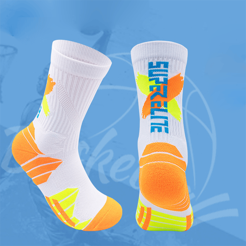 Männer Kompression Laufsocken Crew Athletic Wandern Anti-Blister Polstered Anti-Geruch und Atmungsaktiv Für Laufen Wandern Radfahren