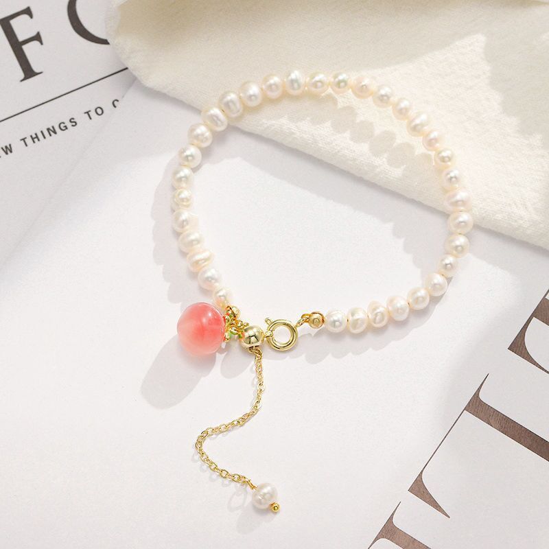 Damen natürliche Hetian Design Segen Charakter Armband