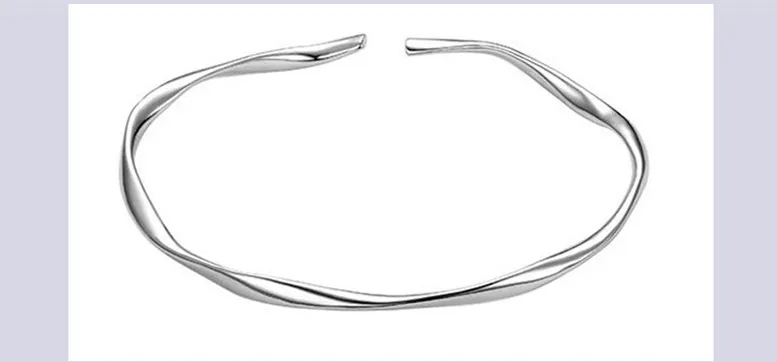 Sterling Silber Mobius Ring Armband modisch und hochwertig