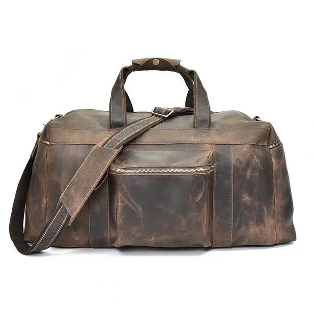 Die Cold Duffle Tasche| Großkapazität Leather Weekender