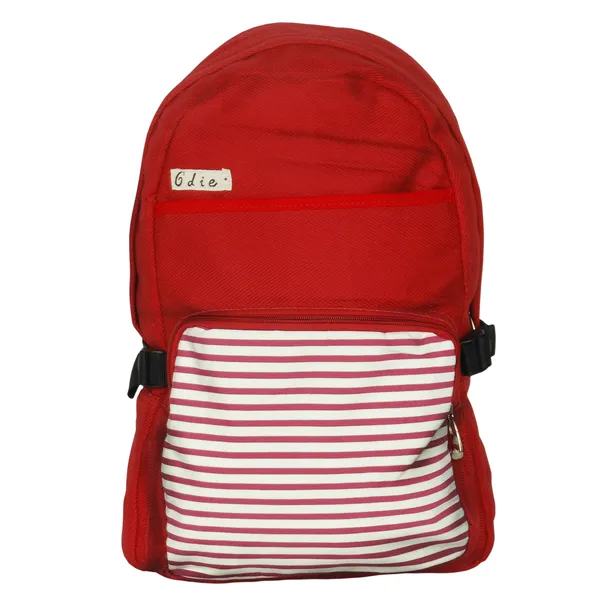Lebhaft rotes Gewebe Art School Rucksack Outdoor Daypack