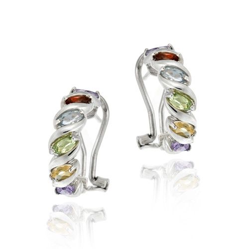 Sterling Silver Multi Color Edelstein
