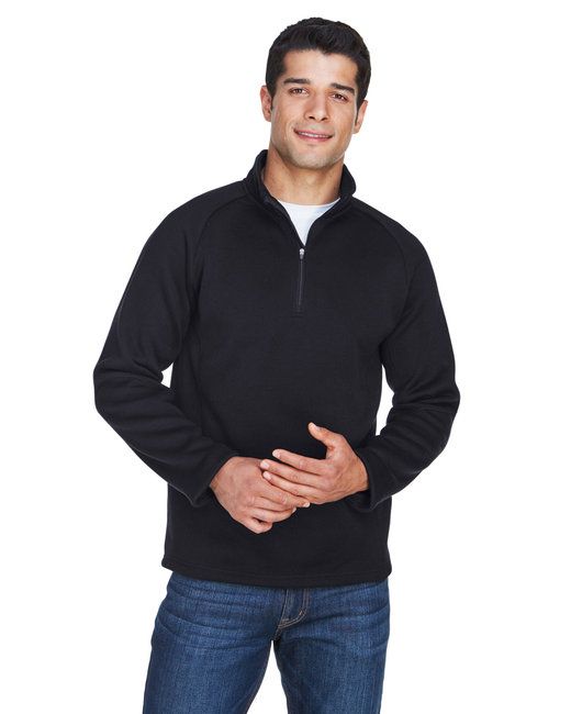 Erwachsene Bristol Pullover Fleece Quarter-Zip - NAVY - S