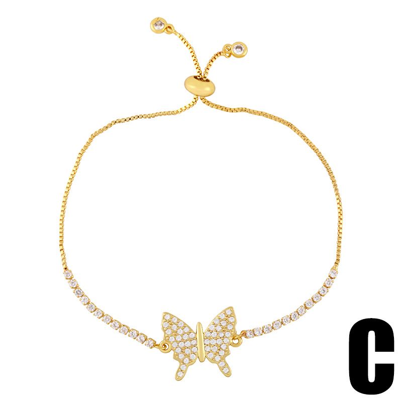 Persönlichkeit Niche verstellbares Zircon Butterfly Armband