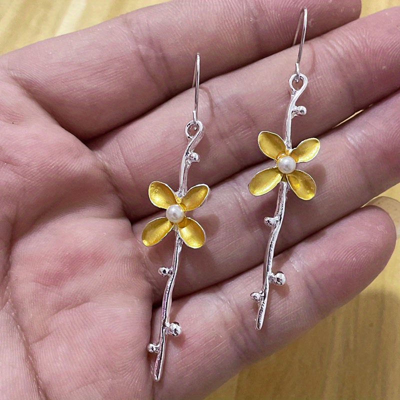 Boho Vintage Flower Ohrringe Frauen Charm Ohr Schmuck Geschenk