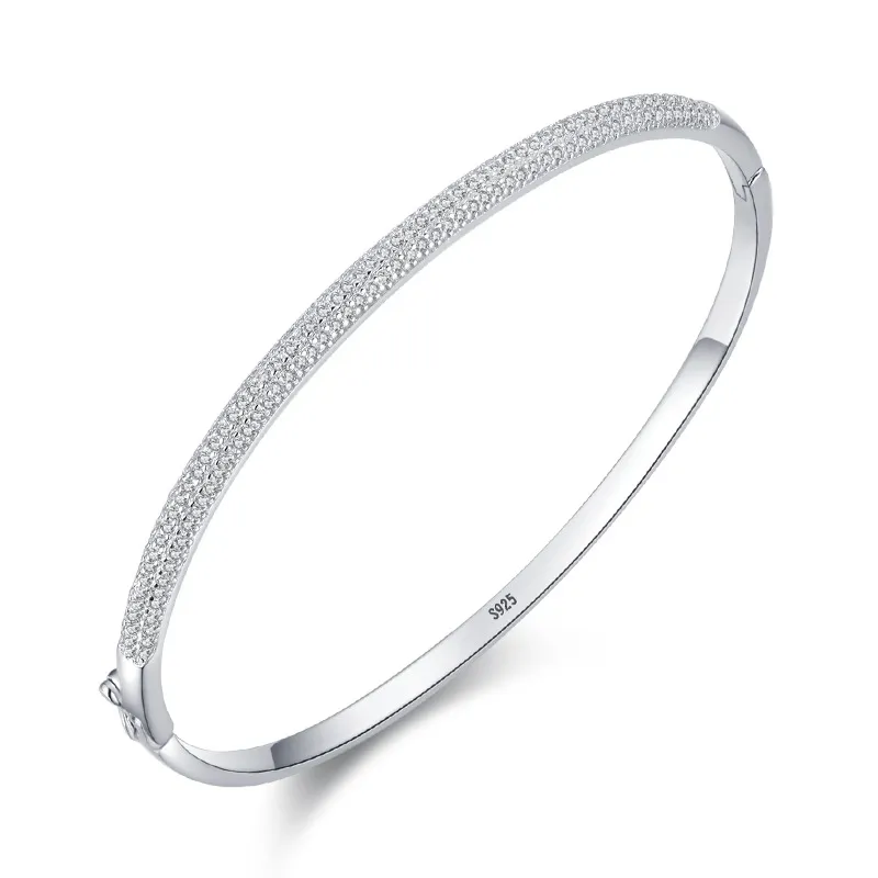 S925 Sterling Silber Armband weibliche Öffnung Oval