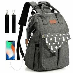 Wasserdichtes großes Windel-Taschen - Rucksack w / USB-Lade