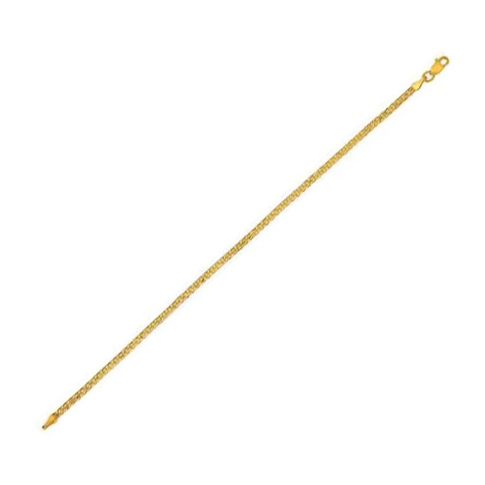 14 Karat Gelbgold Bismark-Kette (2,50 mm)
