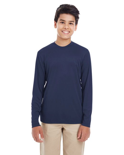 UltraClub 8622Y Youth Cool & Dry Performance Long Sleeve Top