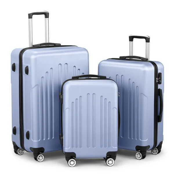 Gepäckset von 3, ABS + PC Hardside Koffer Sets mit TSA Lock 4 Spinner Räder, Leichtgewicht Trolley Reise Case für Carry On Check-in Geschäftsreise, 20