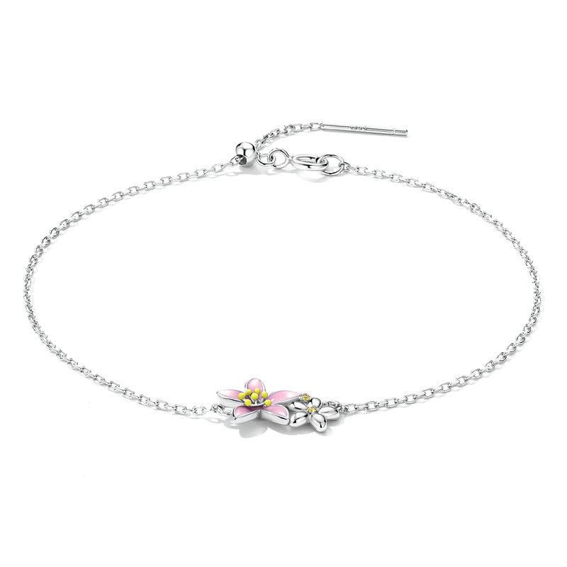 Gold Plated Öl Tropfen einfaches Blumen-Armband
