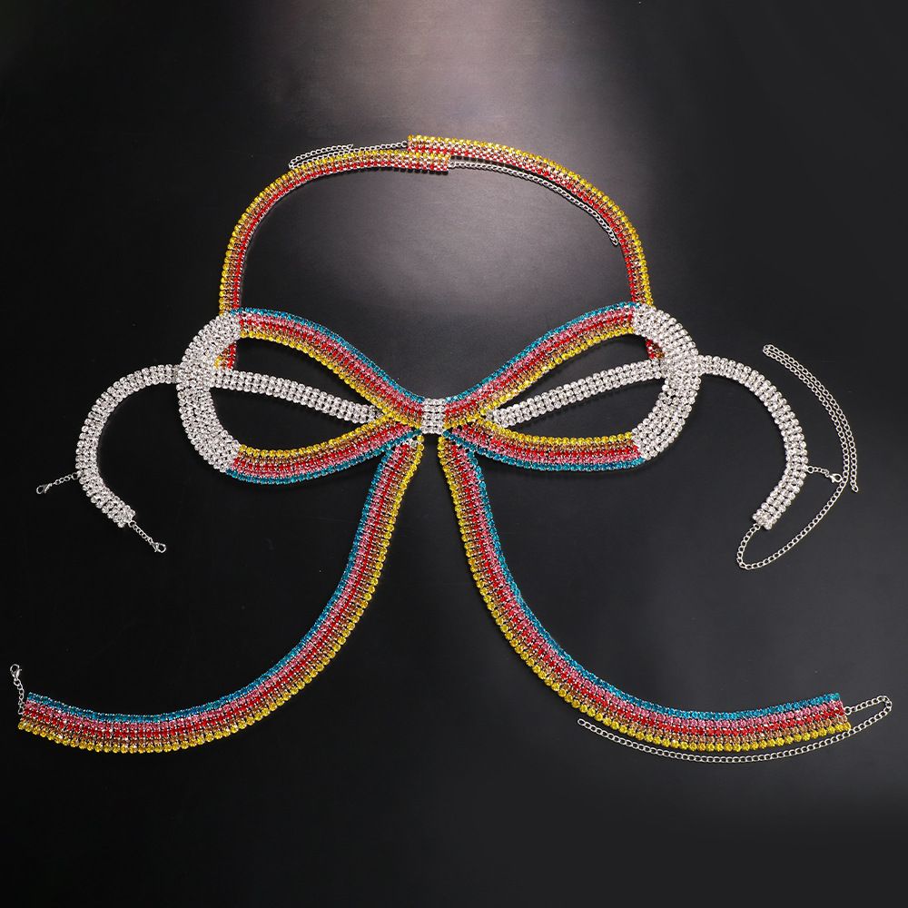 Frauen Mode Persönlichkeit Bow Bra Körperkette