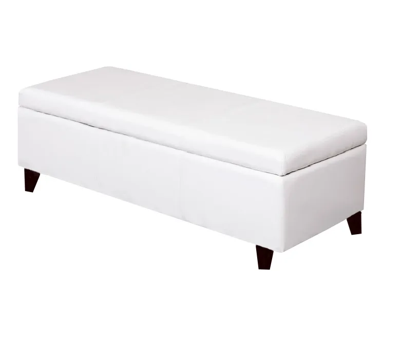 Warehouse von Tiffany White Sharon Faux Leather Lagerung Bench
