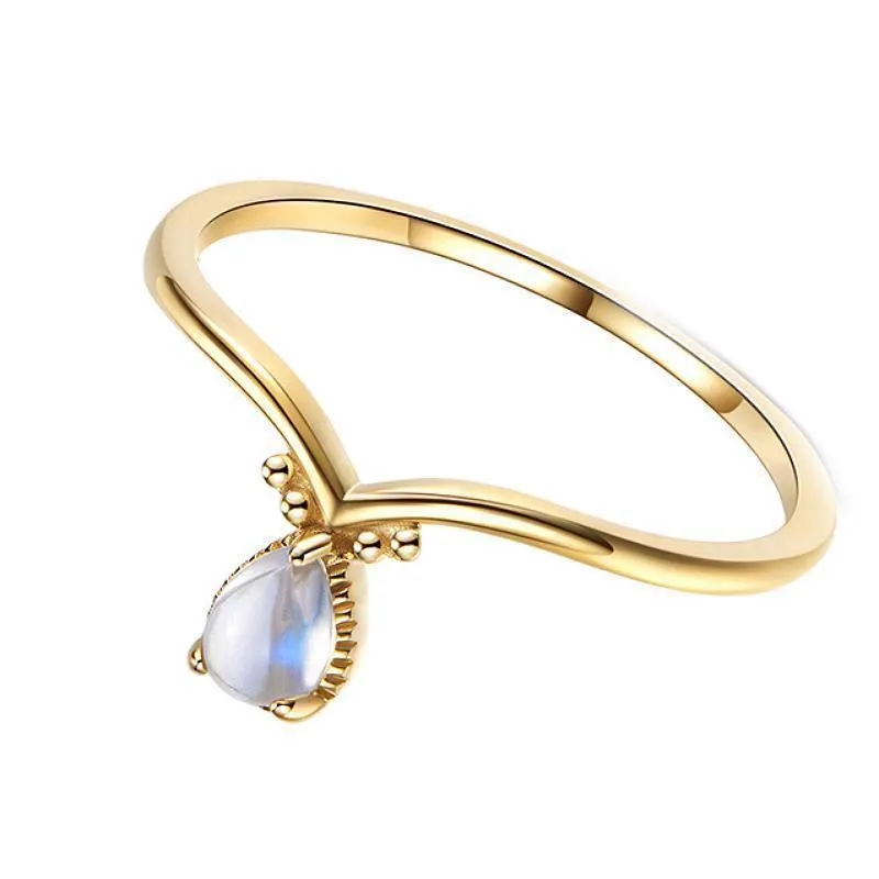Kleines Design S925 Silberplated Ring Weiblich