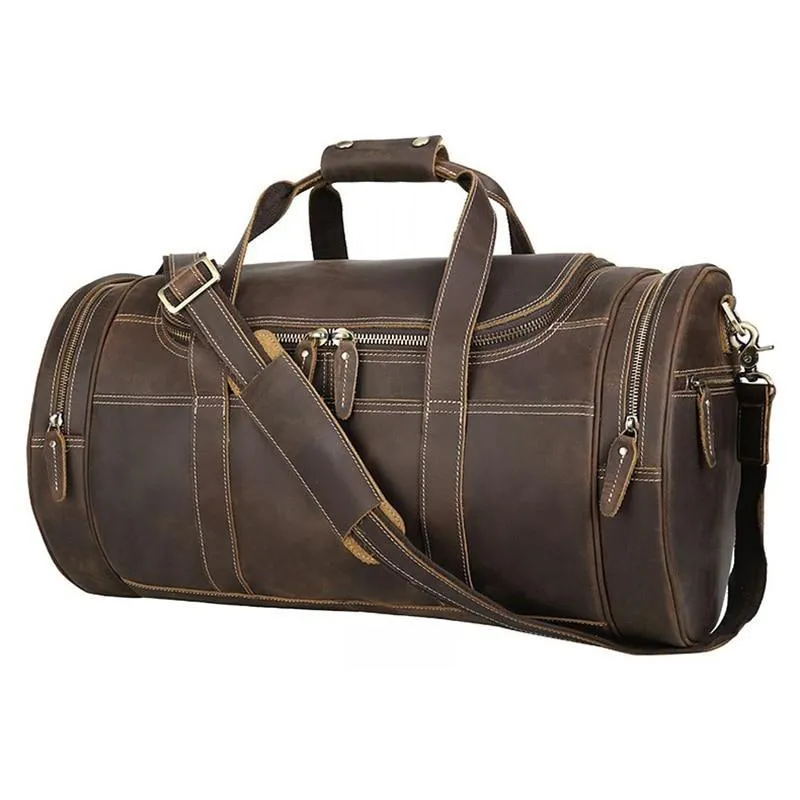 Der Wainwright Weekend| Runde Vintage Leather Weekend