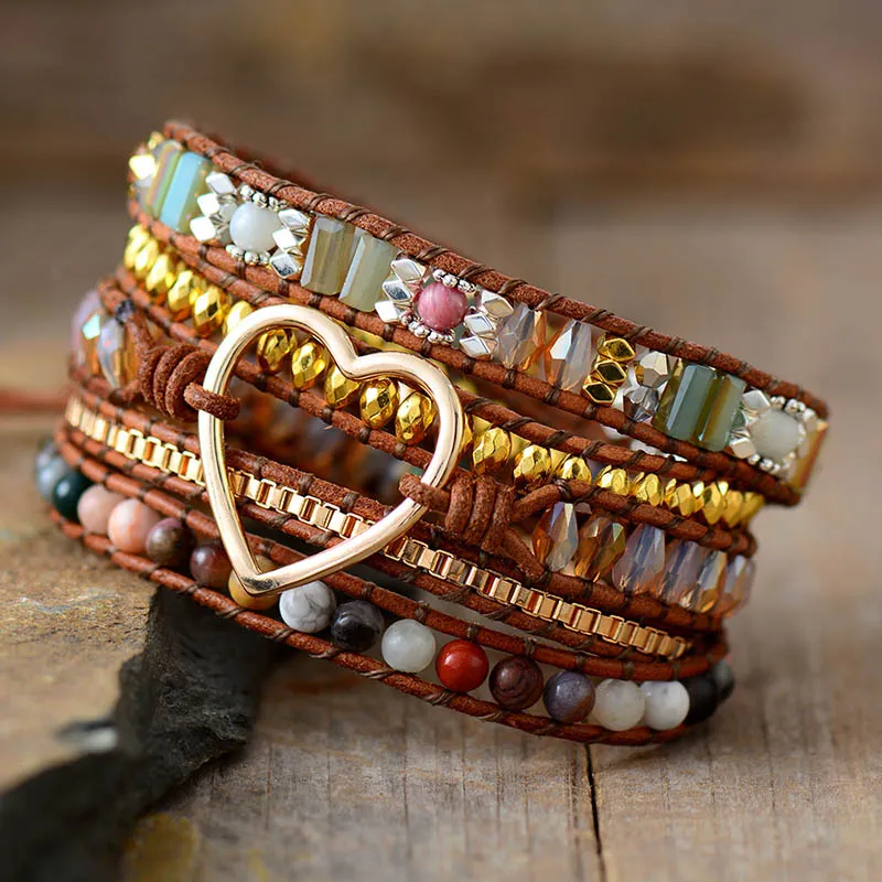 Handgewebtes Multi-Schicht - Winding-Armband Europa und Amerika