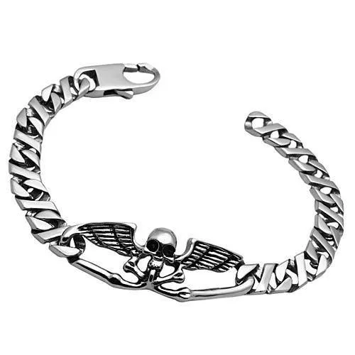 TK572 - Hoch poliertes (ohne Verzinkung) Edelstahl-Armband ohne Stein