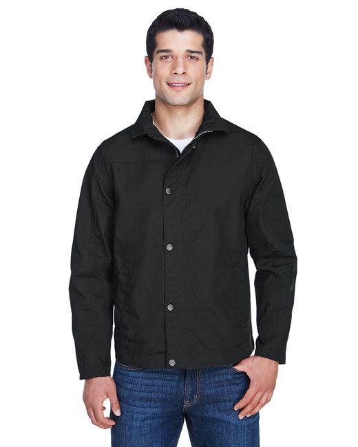 Herren Hilfsleinwand-Workjacke - DARK CHARCOAL - 5XL