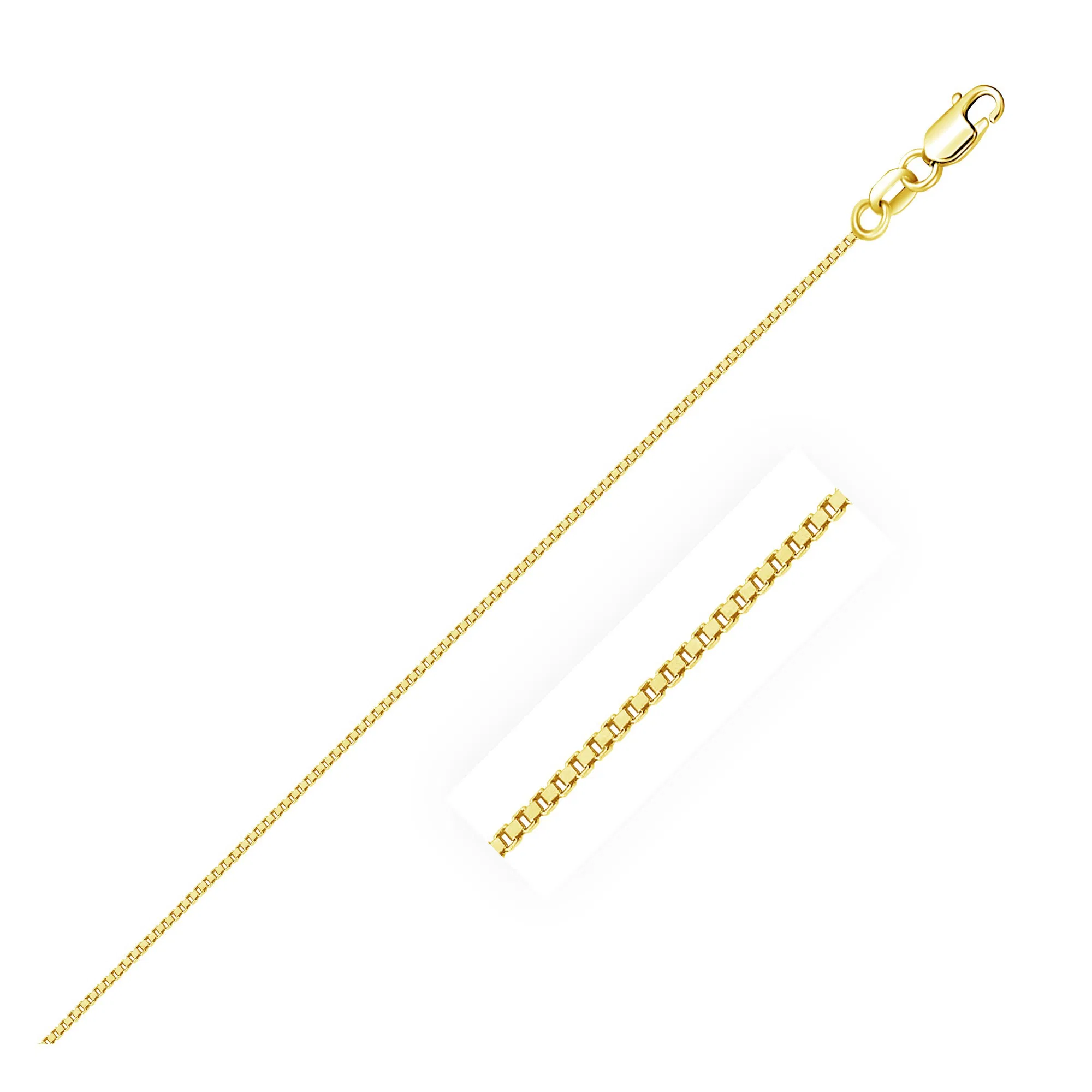 14 Karat Gelbgold Classic Box Kette 0,7 mm