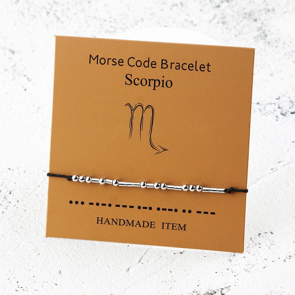 Vielseitige zwölf Constellation Morse Code Paar Armband