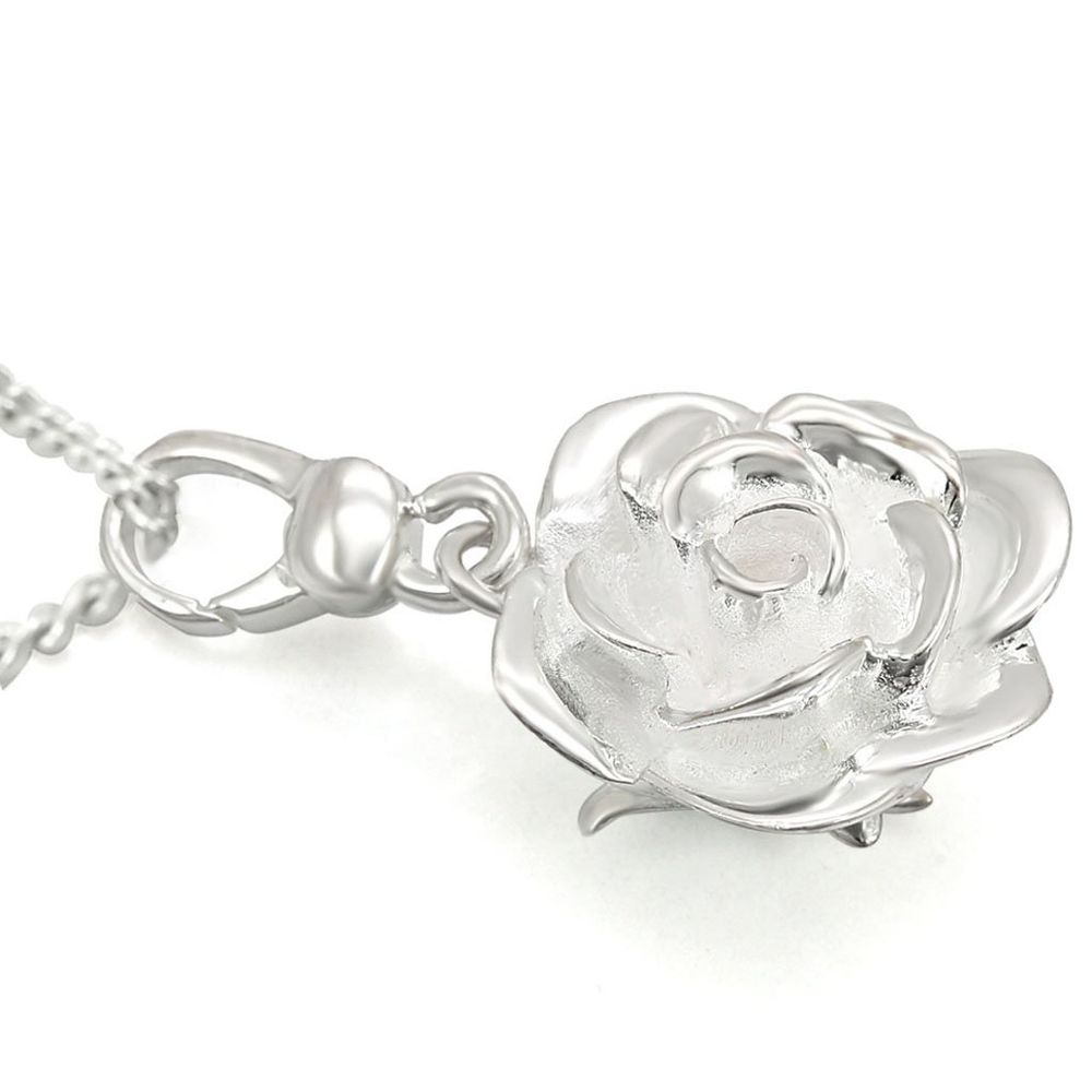 LOS427 - Silber 925 Sterling Silber Kette Anhänger ohne Stein