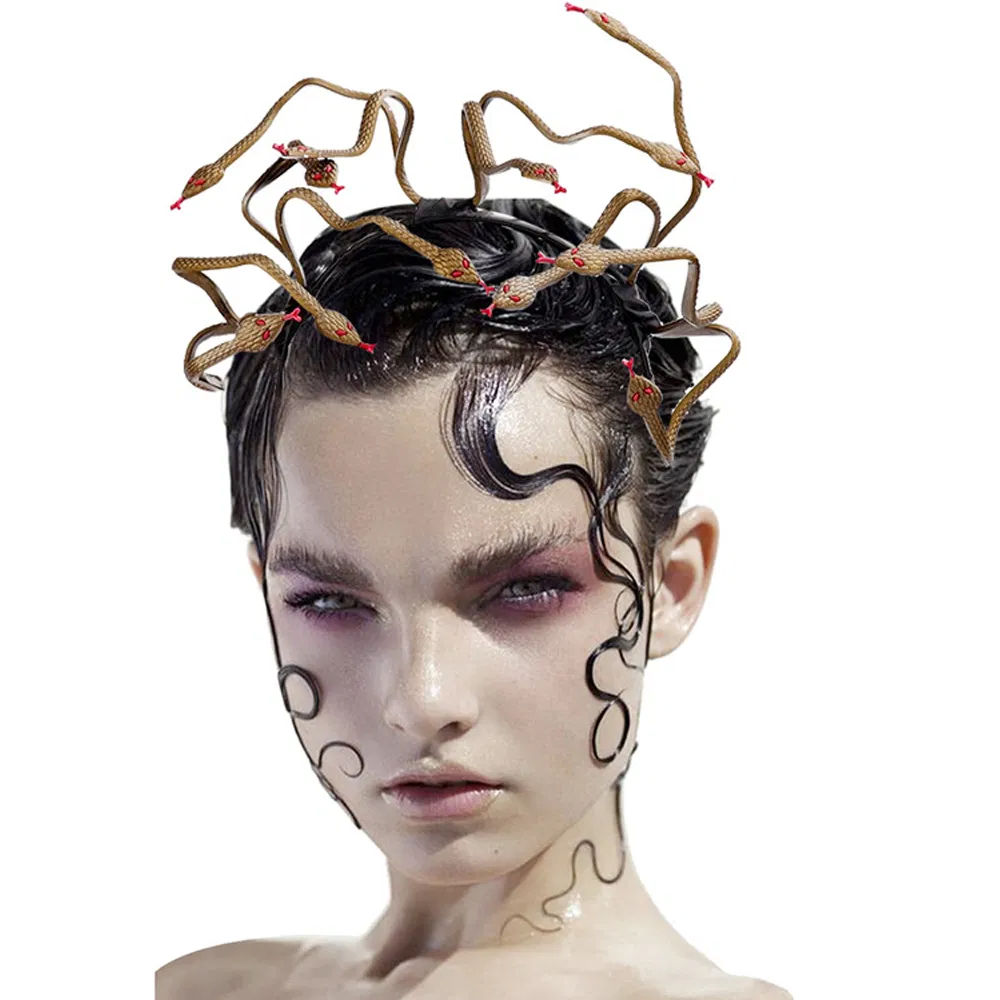 Medusa Snake Headband Scary Snake Headset für Frauen