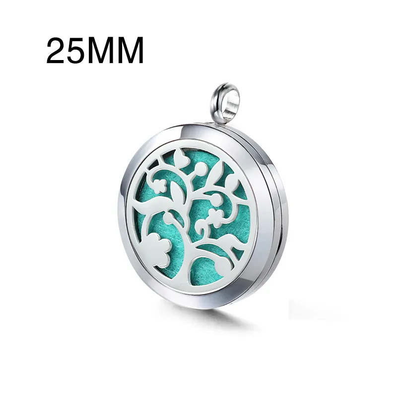 Edelstahl Hohl Anhänger Life Tree Parfüm Anhänger