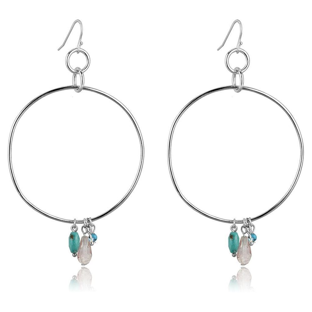 LOS790 Silber 925 Sterling Silber Ohrringe mit Synthetisch in mehreren Farben