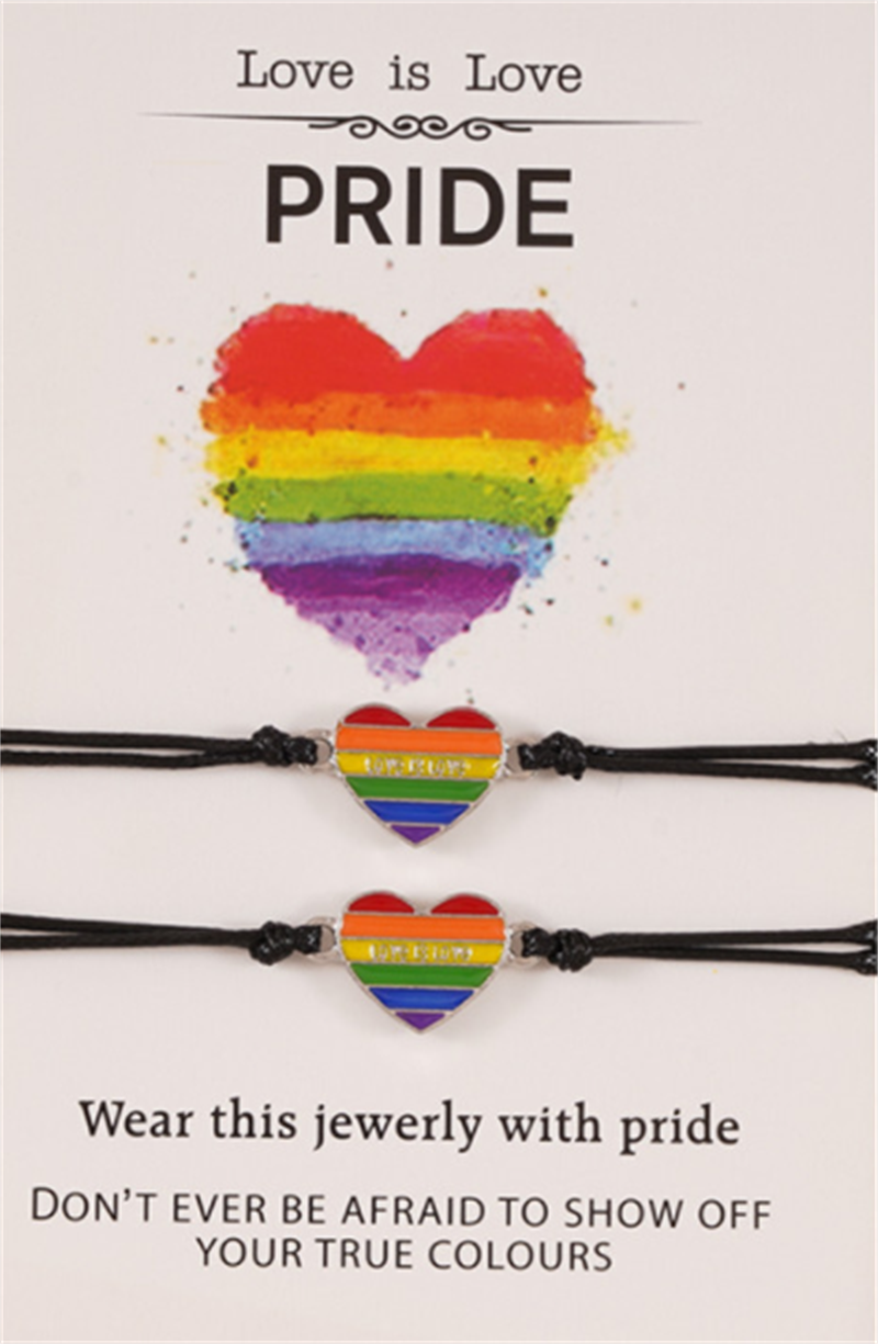 Freundschaft Liebe Regenbogen Reis Perlen Handgewebe Karten Armband