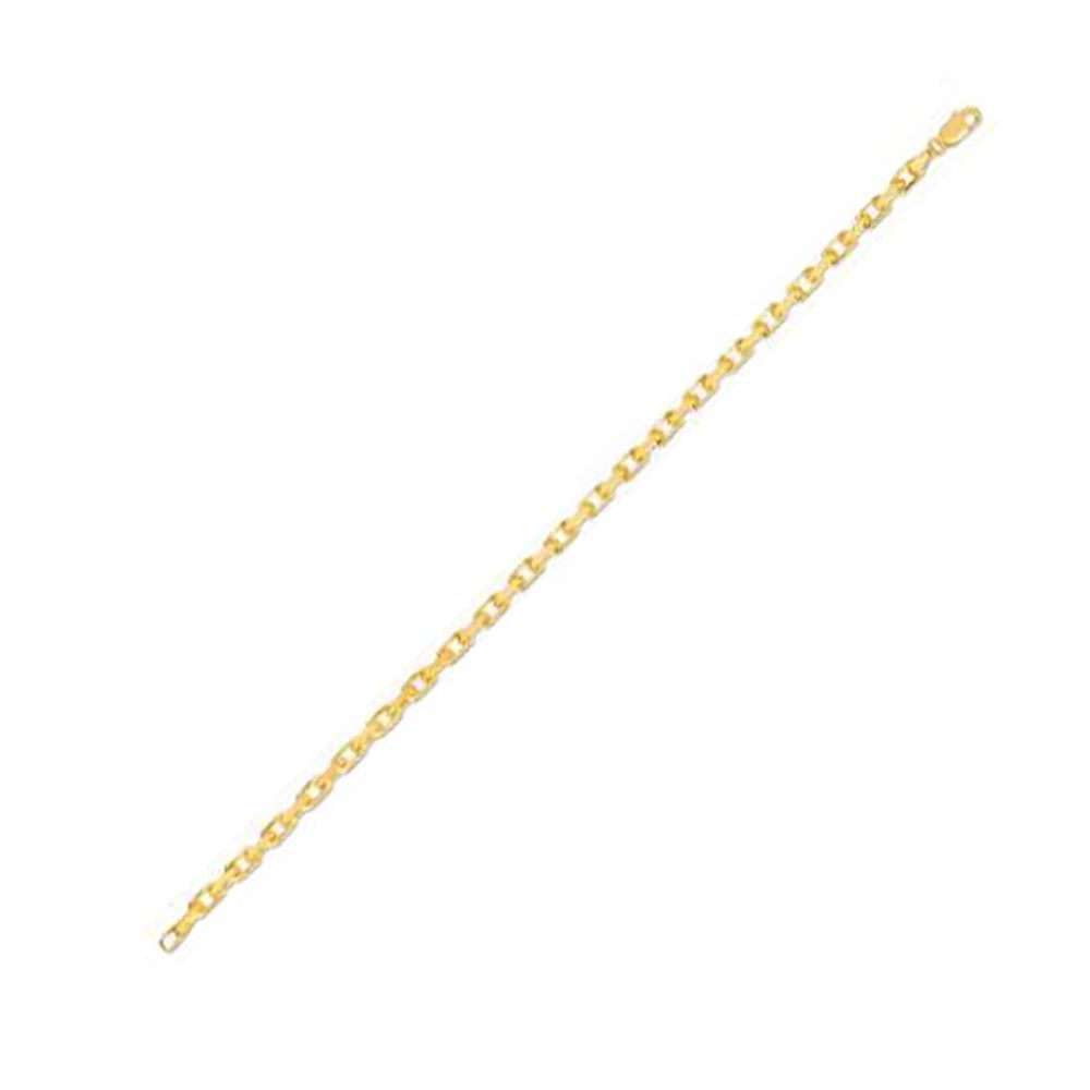 14 Karat Gelbgold Französisch Kabelverbindung Kette (3,60 mm)