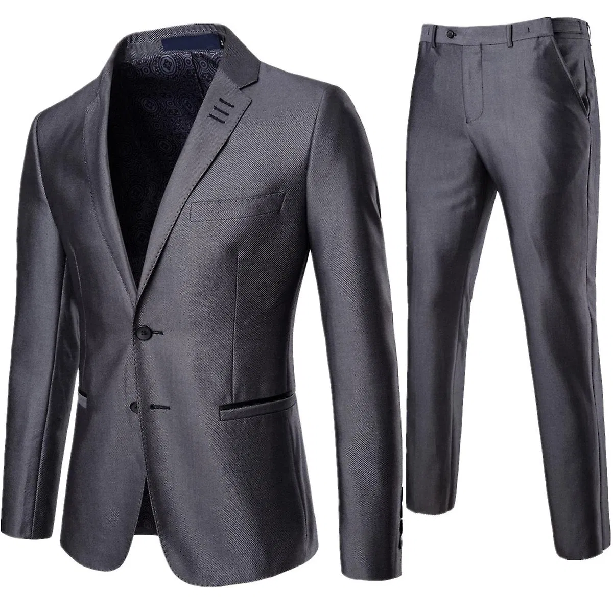 Männer Anzug Solid Slim Fit Business Suit