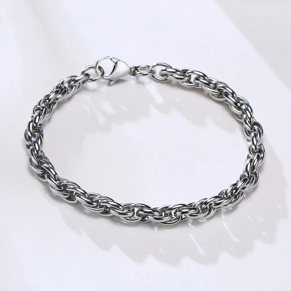 Männer einfache Persönlichkeit Edelstahl Trendy Marke Armband