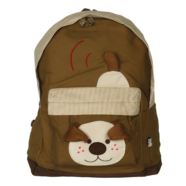 Spielen mit Dog Fabric Art School Rucksack Outdoor Daypack