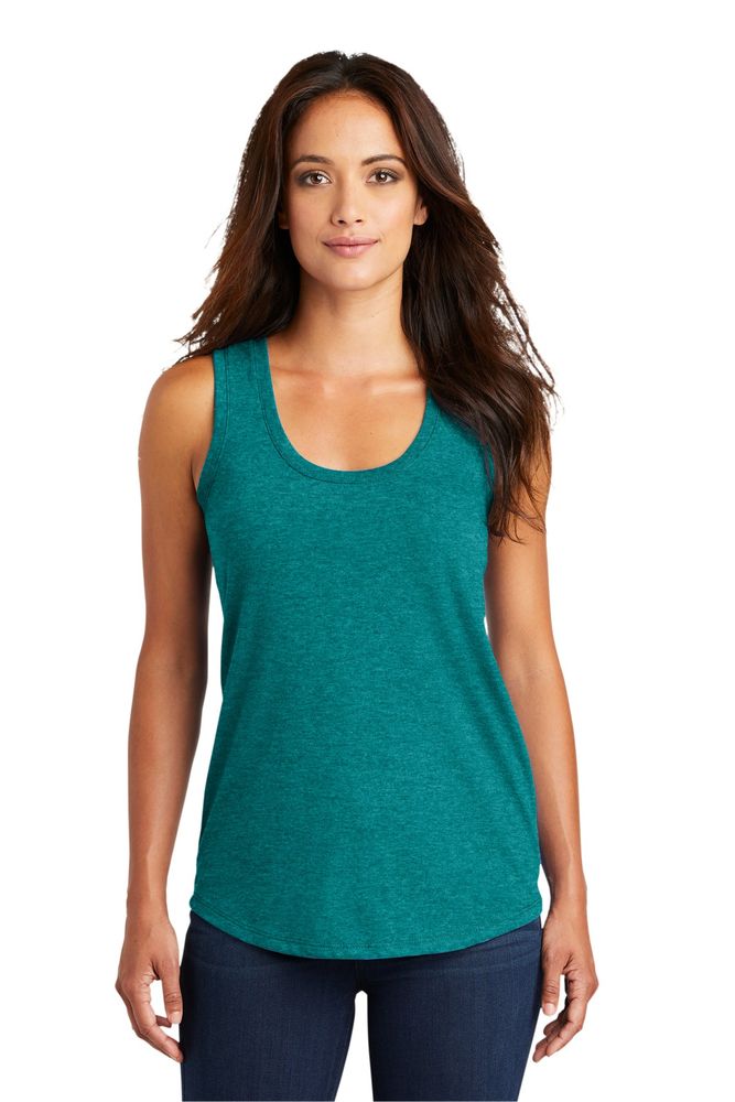 Damen District Perfect Tri Racerback Tank DM138L