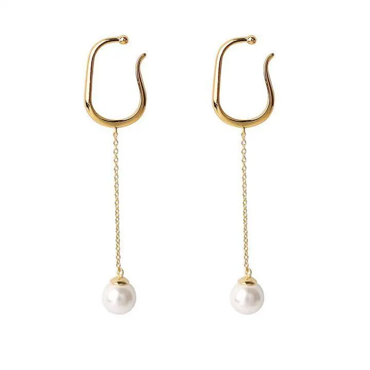 Frauen Mode Sterling Silber einfache Vintage Ohr Manschette