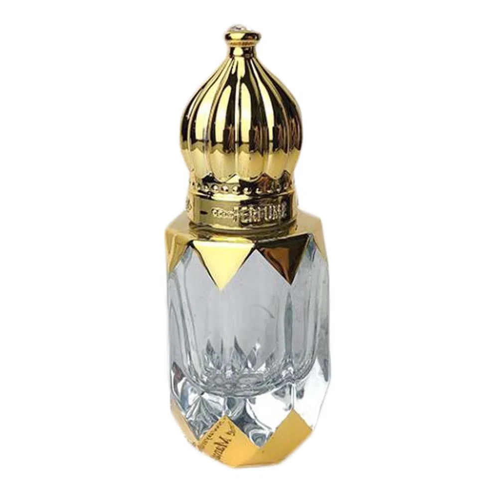 6ML Goldene Vintage ätherisches Öl Glas Roller Flasche tragbare Reise Parfüm Flasche leere Flasche kleine Proben-Dispenser - Flasche