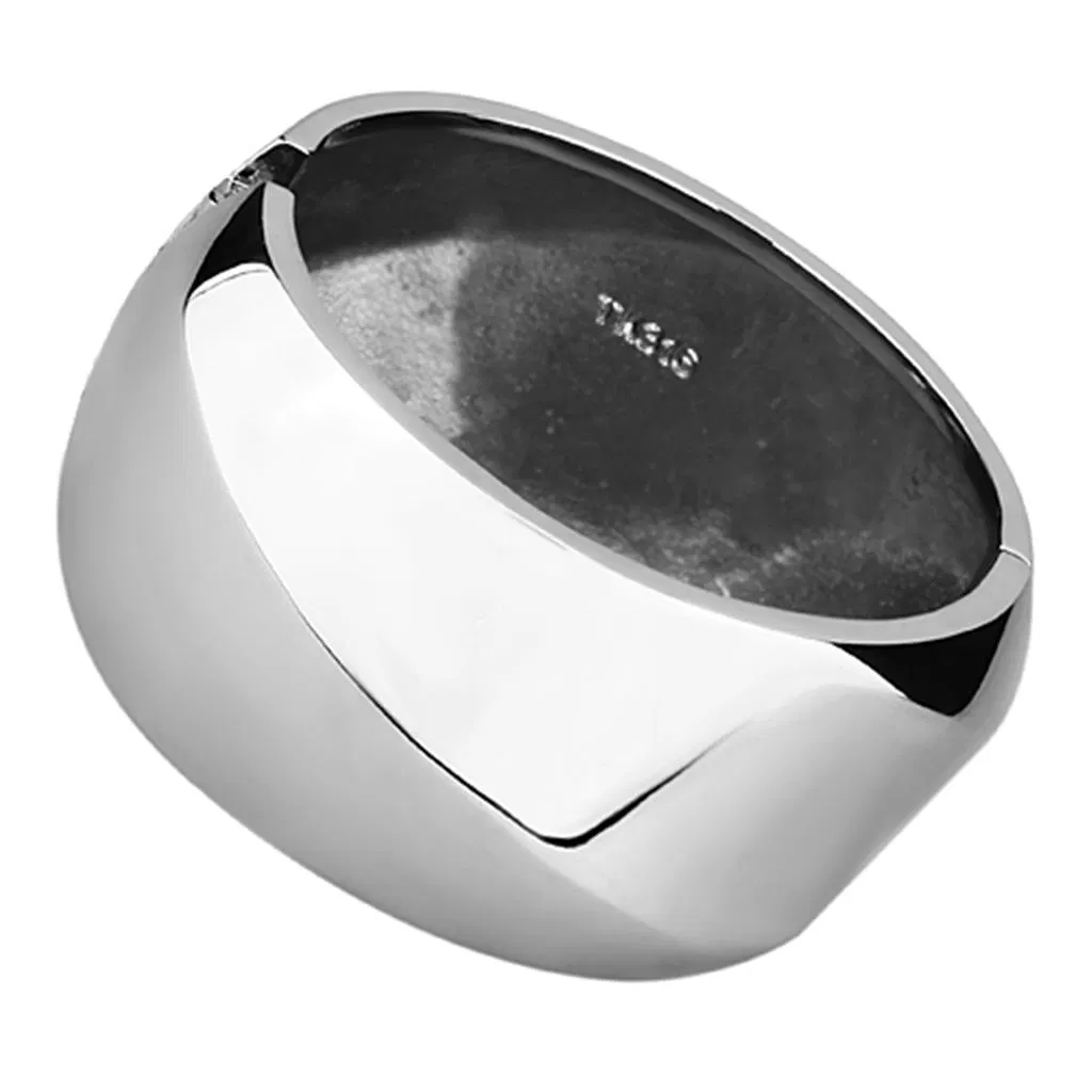 TK1153 - Hoch poliertes (ohne Beschichtung) Edelstahl Armband ohne Stein