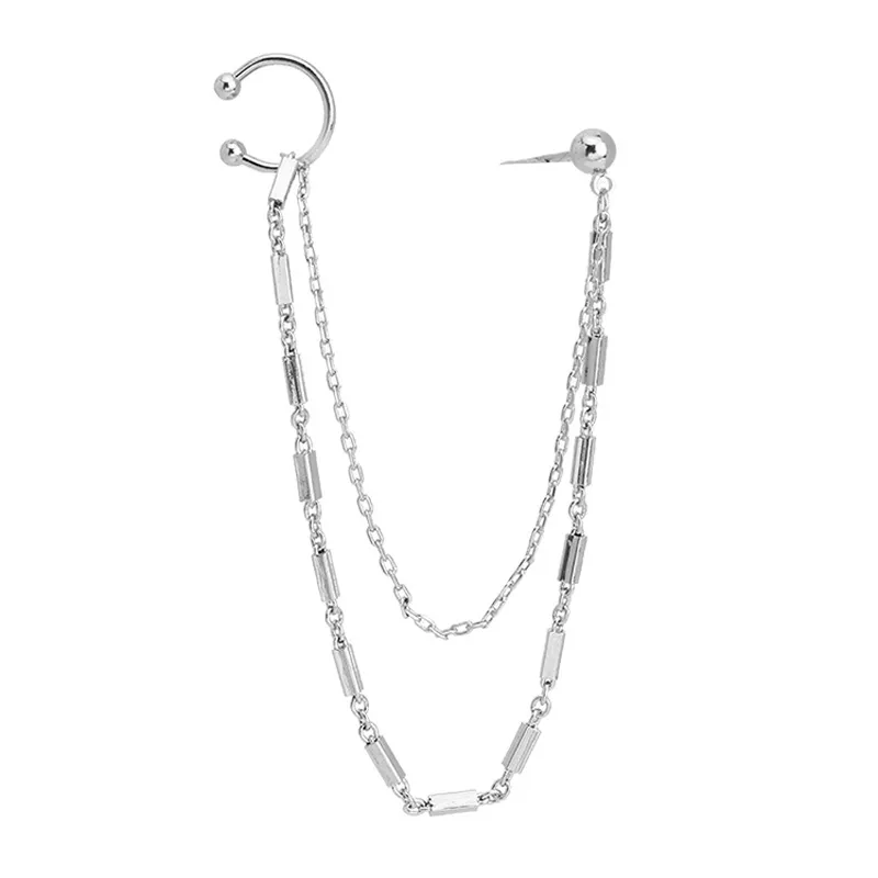 Square Chain Tassel Ohrringe Trendy Persönlichkeit