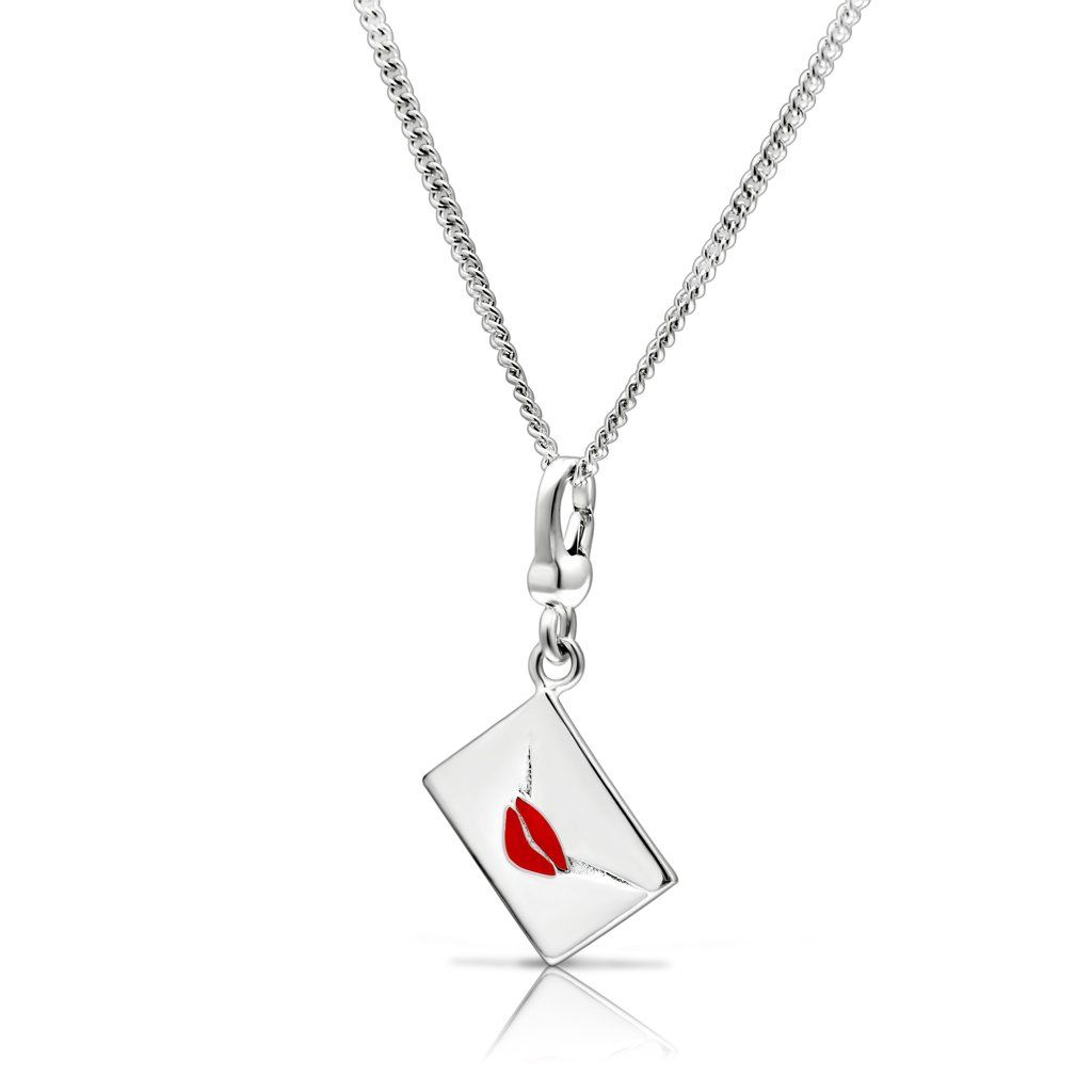 LOS432 - Silber 925 Sterling Silber Kette Anhänger ohne Stein