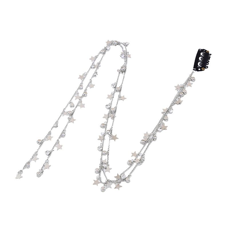 Sparkling Star geflochten Haarkette Long Tassel