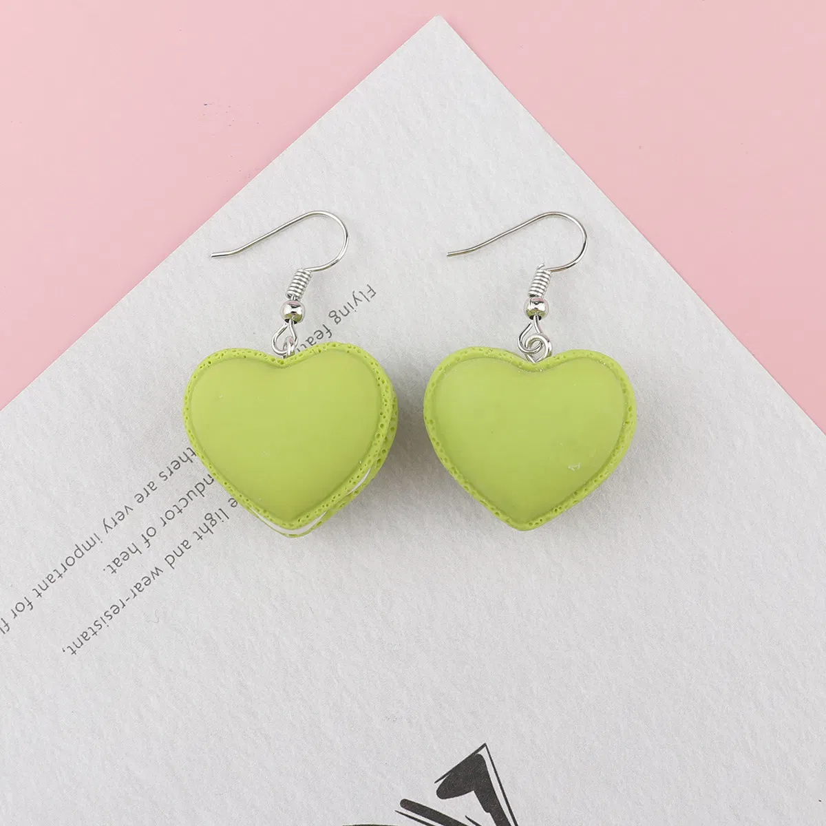 Kreative süße Simulation dreidimensionale Liebe Macaron Ohrringe