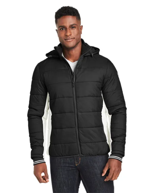 Männer Nautical Mile Puffer Packable Jacket - Schwarz / ANTQ WHT - S