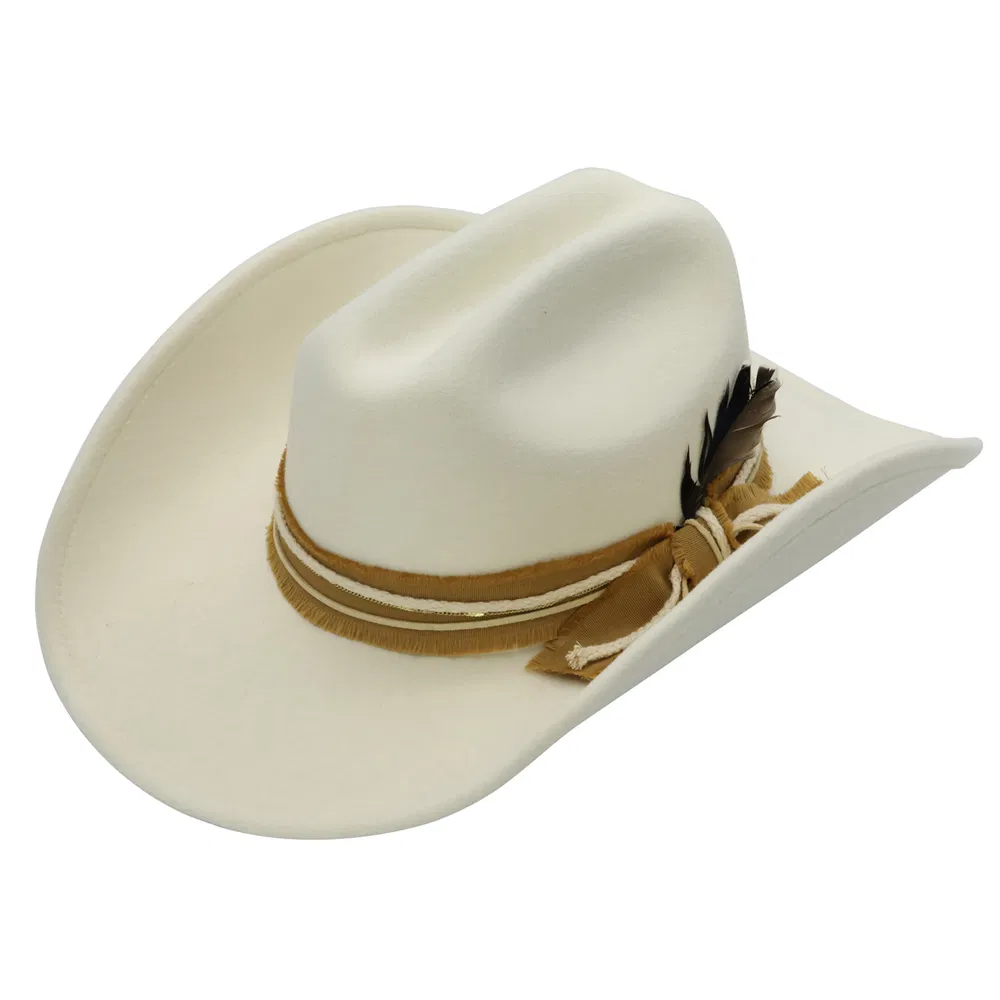 Rosy Ultra Felt Wrap Band Feder Western Drifter Hut
