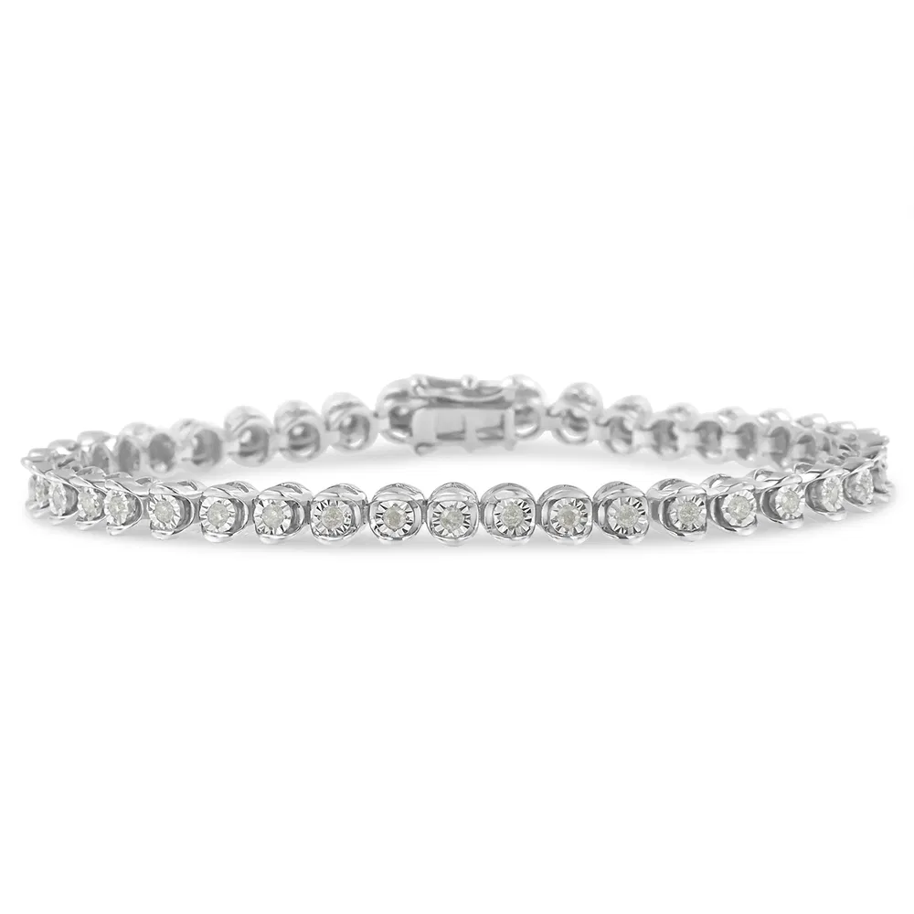 .925 Sterling Silber 1,0 Cttw Diamant Miracle-Set 7