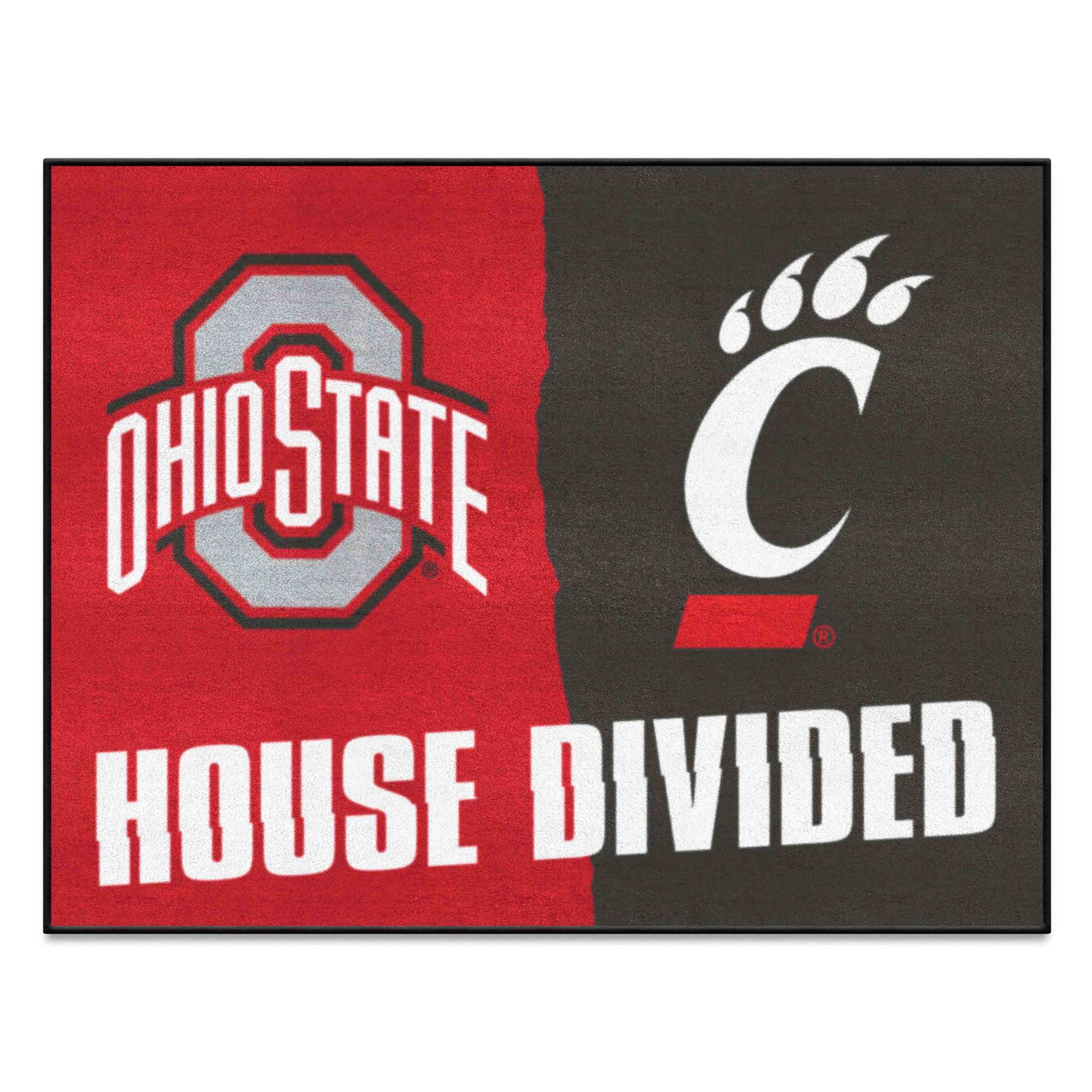 Haus geteilt - Ohio State / Universität von Cincinnati Matte 33,75