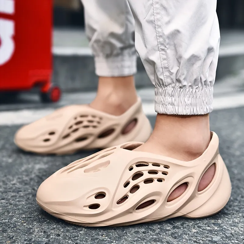Unisex Schaumrutschen; Leichtgewicht Schnelltrocknung Non-Slip - Rutschen Slipper Trendy Clogs Closed-toe Garten Schuhe Outdoor Sandalen; Herren Rutschen