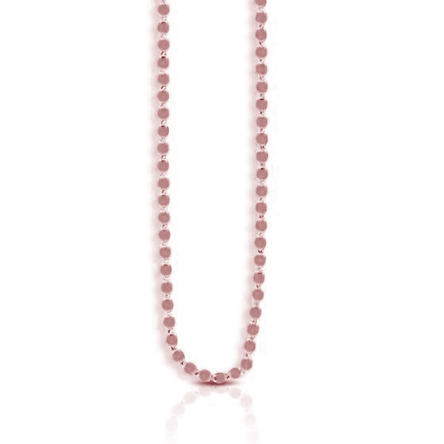 14 Karat Rose Gold Oval Spiegelkette (2,20 mm)